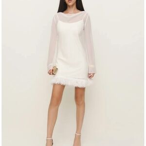 Reformation Tetty Dress Ivory - Size 6